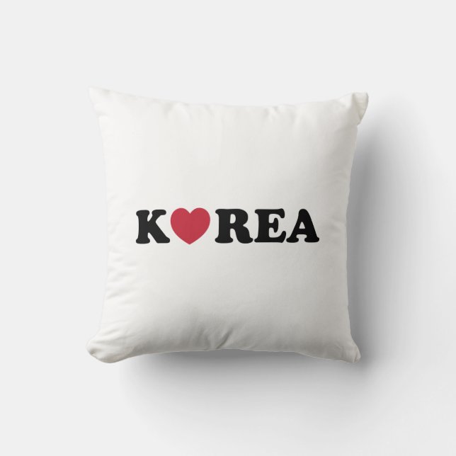 Korea Kärlek Heart Kudde (Framsida)
