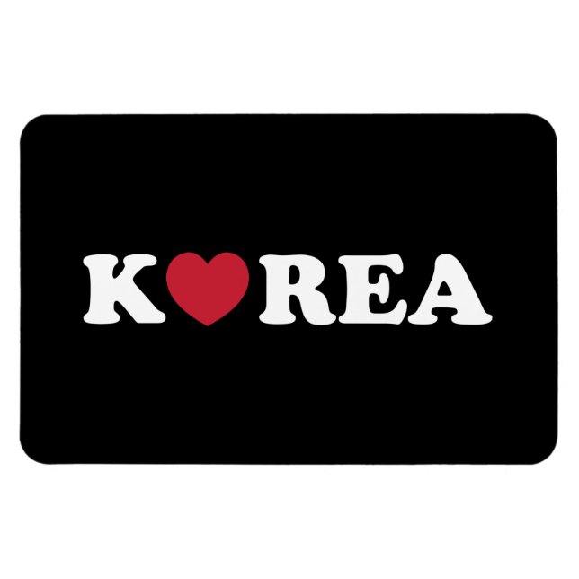 Korea Kärlek Heart Magnet (Horisontell)
