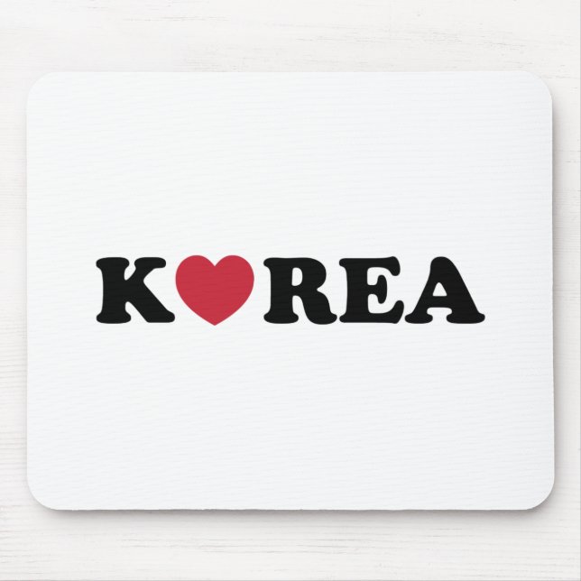 Korea Kärlek Heart Musmatta (Framsidan)