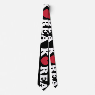 Korea Kärlek Heart Neck Tie Slips