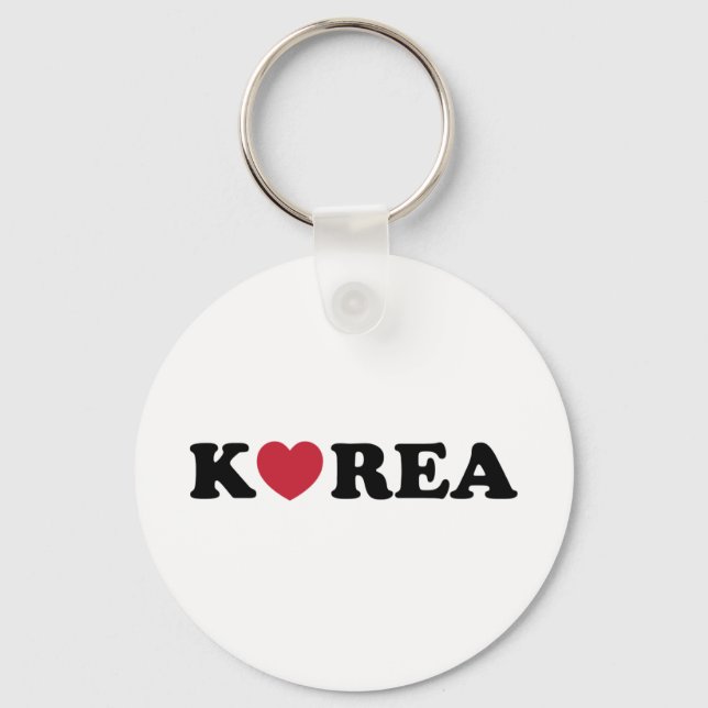 Korea Kärlek Heart Nyckelring (Framsida)