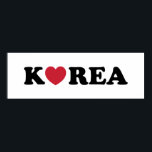Korea Kärlek Heart Poster<br><div class="desc">Korea Kärlek Heart Globe Trotters specialiserar sig på idiosynkratiskt bildmaterial från hela världen. Här hittar du unika hälsningskort,  vykort,  Poster,  Mousepads med mera.</div>