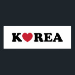 Korea Kärlek Heart Poster<br><div class="desc">Korea Kärlek Heart Globe Trotters specialiserar sig på idiosynkratiskt bildmaterial från hela världen. Här hittar du unika hälsningskort, vykort, Poster, Mousepads med mera.</div>