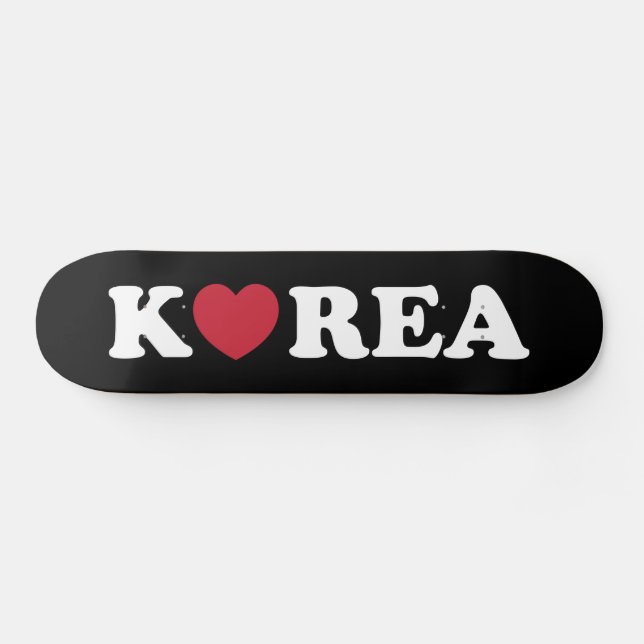 Korea Kärlek Heart Skateboard (Horz)