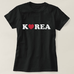 Korea Kärlek Heart T-Shirt