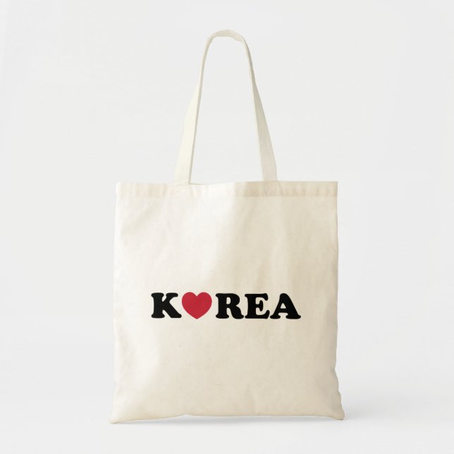 Korea Kärlek Heart Tygkasse (Framsidan)