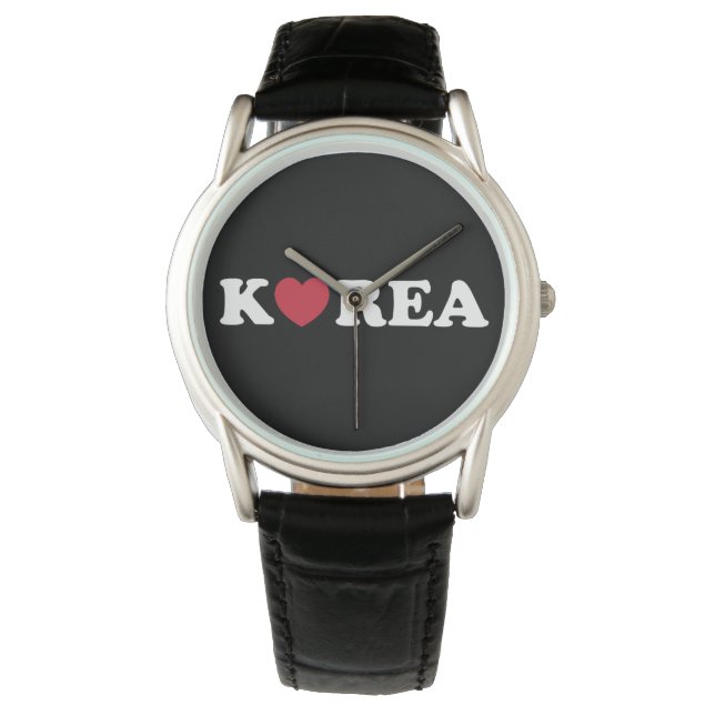 Korea Kärlek Heart Watch Armbandsur (Framsida)
