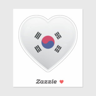 Korea Kärlek Icon Klistermärken