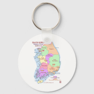 Korea karta Keychain Nyckelring