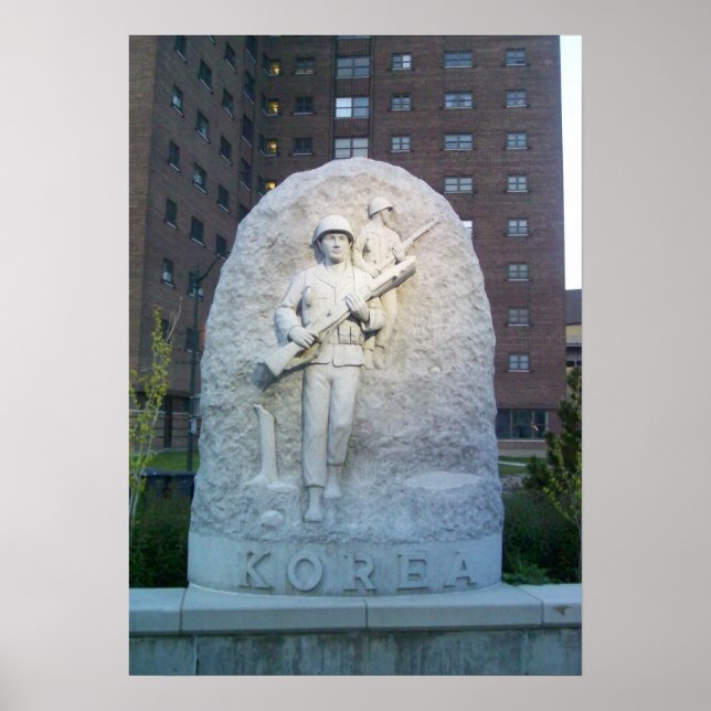Korea Memorial at Buffalo Naval Park Poster (Framsidan)