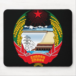 korea norr emblem musmatta