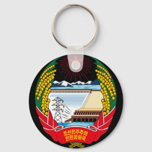 korea norr emblem nyckelring