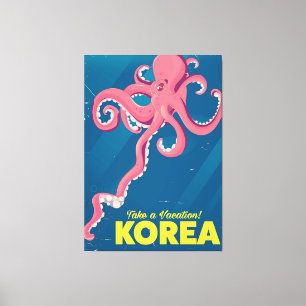 Korea Vacation poster Canvastryck