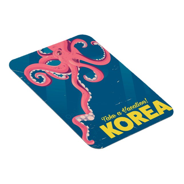 Korea Vacation poster Magnet (Högersidan)