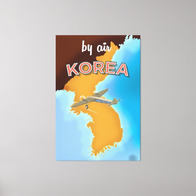 Korea vintage reseaffisch tryck (Framsida)