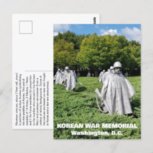 Koreakrigets Veteranmonument Fakta Vykort