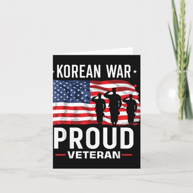 Koreakrigsveteran  kort (Framsida)