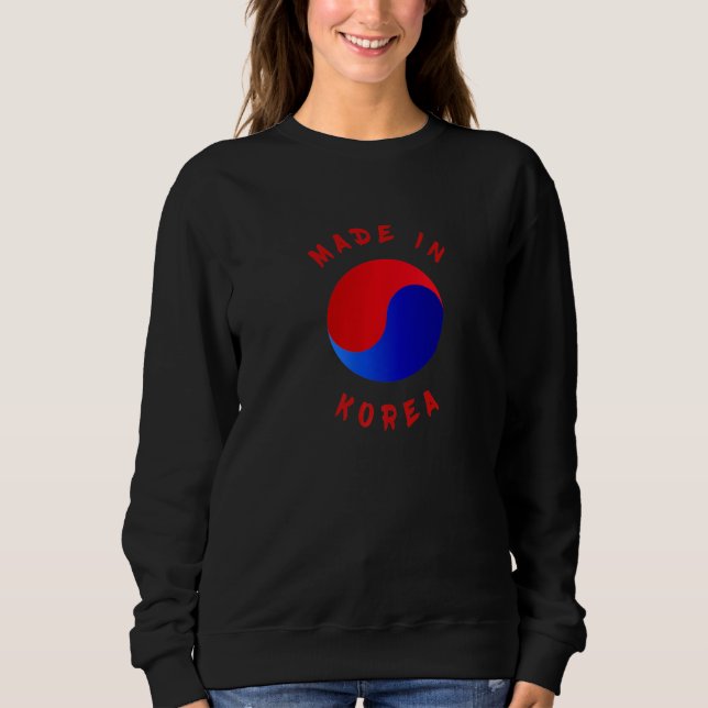Korean born, Korean flag Premium T Shirt (Framsida)
