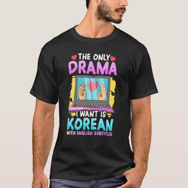 Korean Drama for Women Kdrama Fashion Cute Kdrama  T Shirt (Framsida)