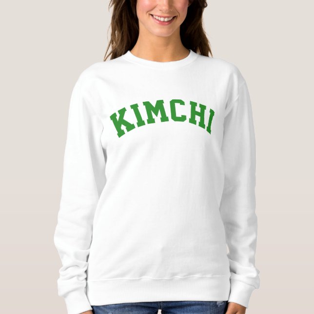 Korean Famous Food Kimchi | Forest Green T Shirt (Framsida)