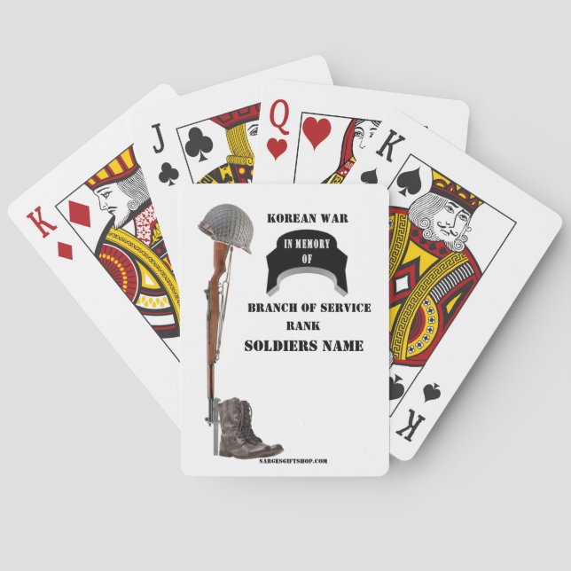 KOREAN KRIG MEMORIUM CASINOKORT (Baksidan)