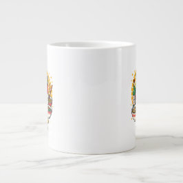 Korean Pop Culture Chest Print Espresso Cup Jumbo Mugg