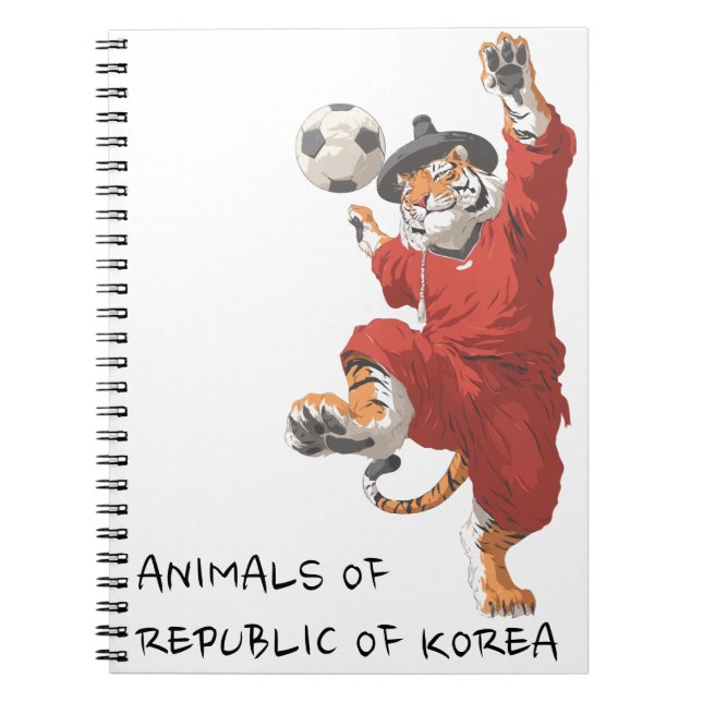 Korean Tiger Striker in Gat Anteckningsbok (Framsidan)