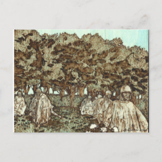 Korean War Memorial Postcard Vykort