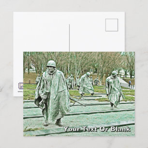 Korean War Veterans Memorial Vykort