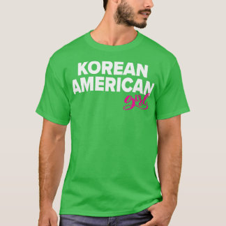 Koreansk amerikansk flicka 2 t shirt