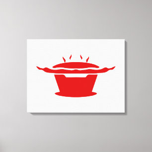 Koreansk BBQ-signatur (고 기 구 이) Canvastryck