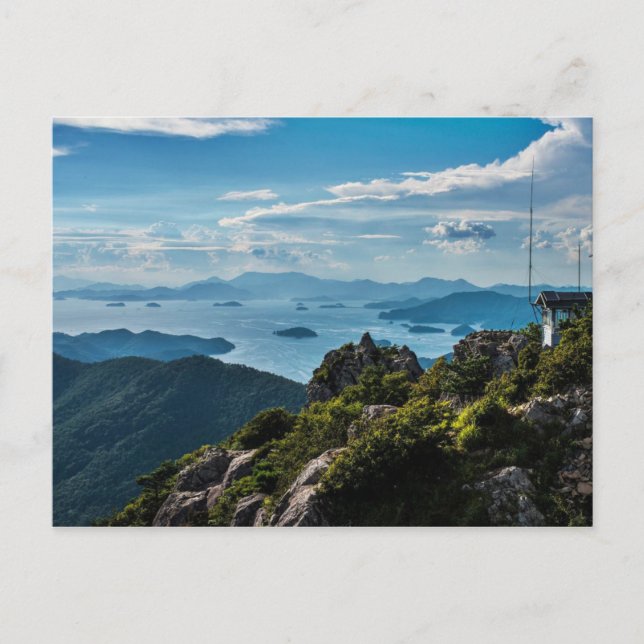 Koreansk bergsvy vykort (Framsida)