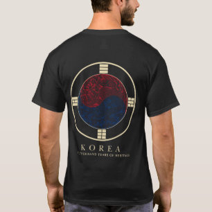 Koreansk drak Taegeuk-symbol T Shirt