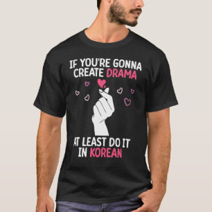 Koreansk Drama Kärlek K Pop Finger Heart Day Kdram T Shirt