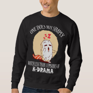 Koreansk Drama Kdrama Finger Heart Design Lång Ärmad Tröja