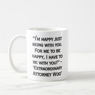Koreansk Dramacitat från Extraordinary Attorney Wo Kaffemugg