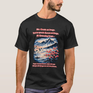 Koreansk en bild – vacker AI-misskommunikation T Shirt