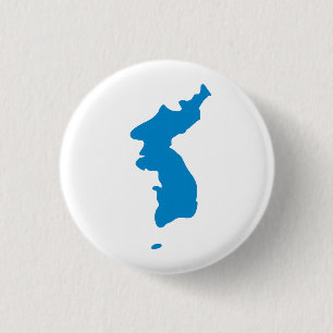 Koreansk Flagga för återförening Knapp