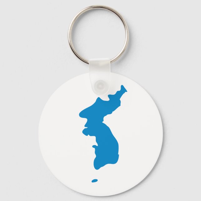 Koreansk Flagga för återförening Nyckelring (Framsida)