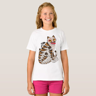 Koreansk folkkonst Tiger T-Shirt - traditionell Mi