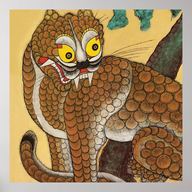 Koreansk ful tigerminhwa poster (Framsidan)