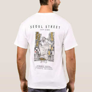 Koreansk gatumat grafik t shirt