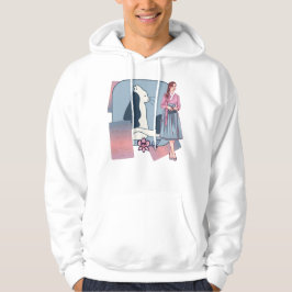 Koreansk Hanbok Dam & Minimalistisk Katt Hoodie