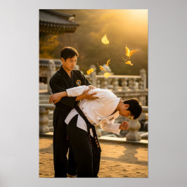 Koreansk Hapkido Självförsvar Poster