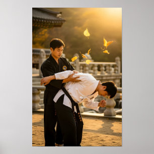 Koreansk Hapkido Självförsvar Poster
