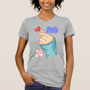 Koreansk hjärta 2024 t shirt