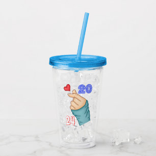 Koreansk hjärta 2024 take away mugg