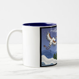 Koreansk julkranmugg Två-Tonad mugg