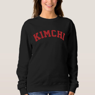 Koreansk känd maträtt Kimchi Röd text T Shirt