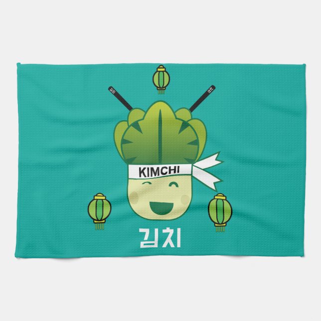Koreansk Kimich Hälsosamma Mat Probiotika  Apr Kökshandduk (Horisontell)